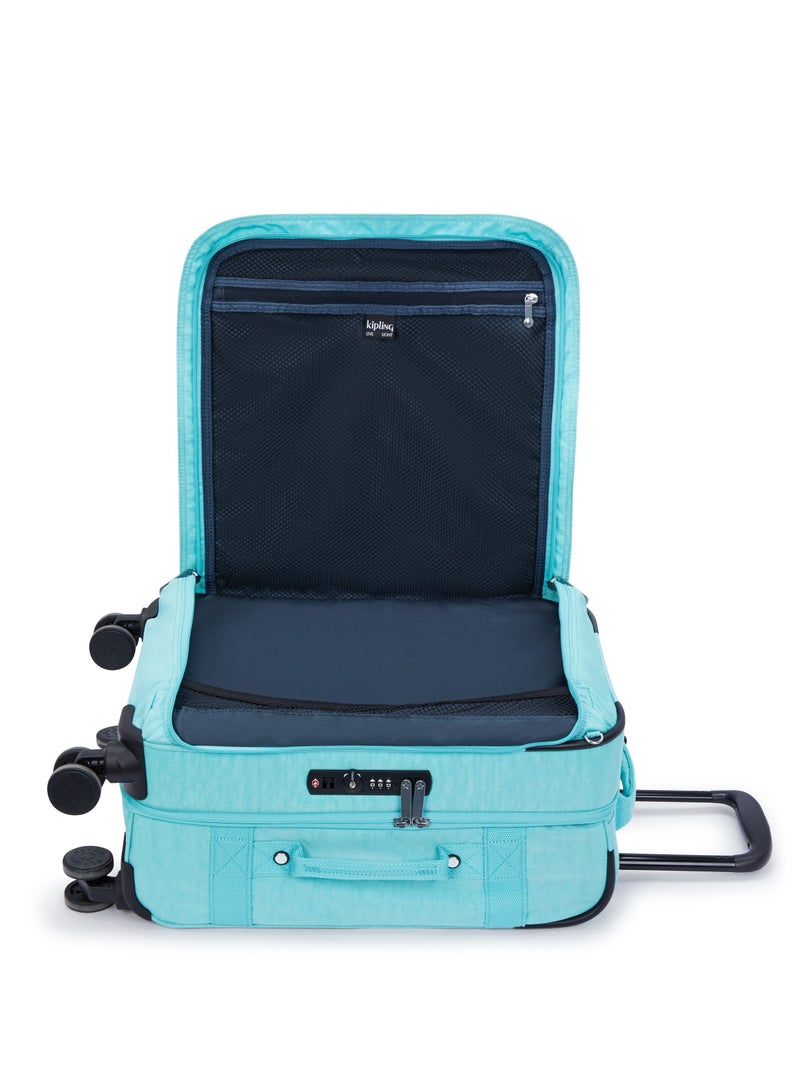 kipling Basic Plus Spontaneous Cabin 4-Wheeled Suitcase 53cm/21inches, 2.80kg, 37L, Deepest Aqua - Image 3