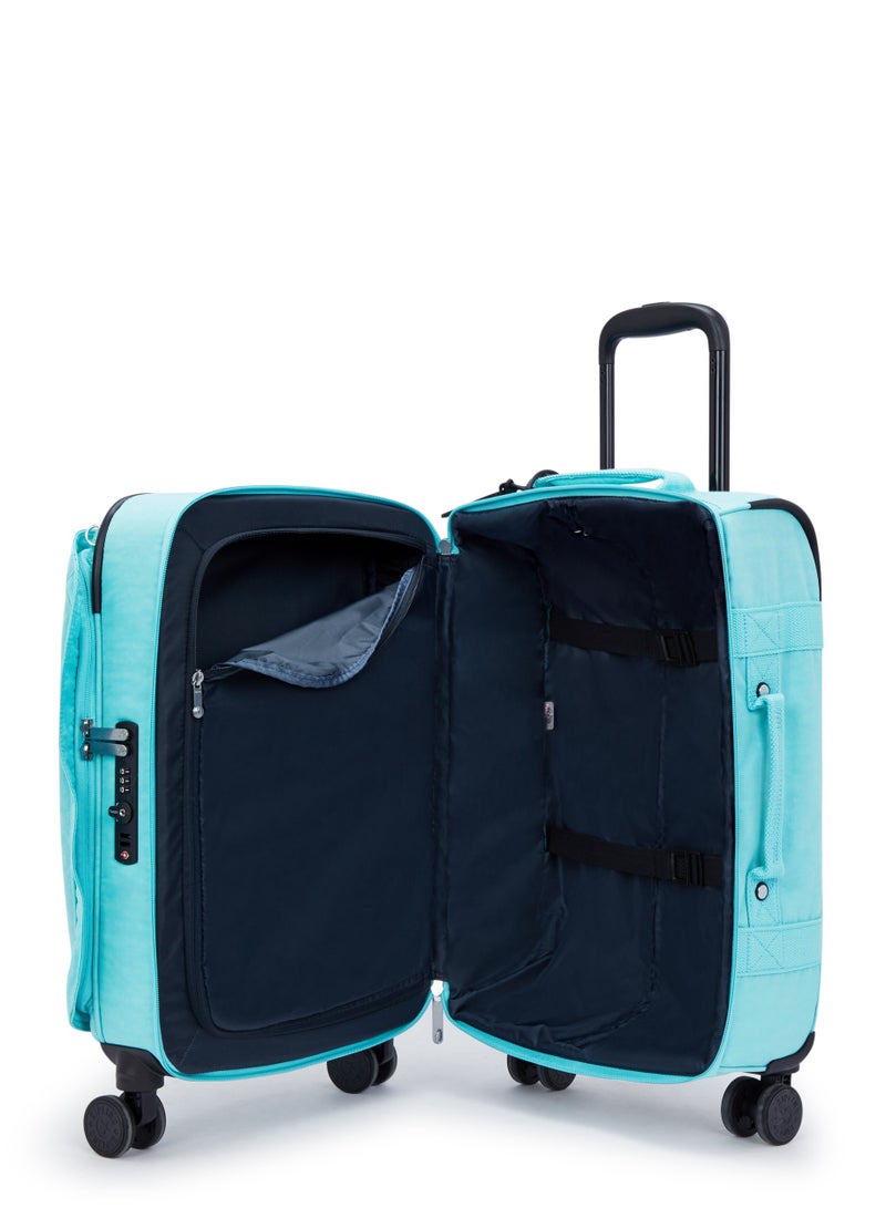 kipling Basic Plus Spontaneous Cabin 4-Wheeled Suitcase 53cm/21inches, 2.80kg, 37L, Deepest Aqua - Image 5