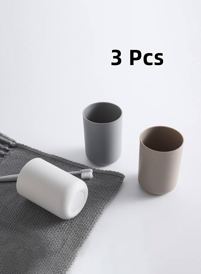 3PCS Toothbrush Cup Reusable Toothbrush Holder for Normal Toothbrushes and Toothpaste - Image 1