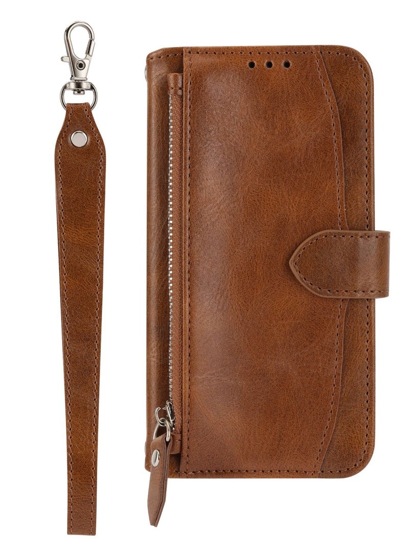 Suteni Flip Cover Leather Card Slots Phone Case for iPhone - Image 1