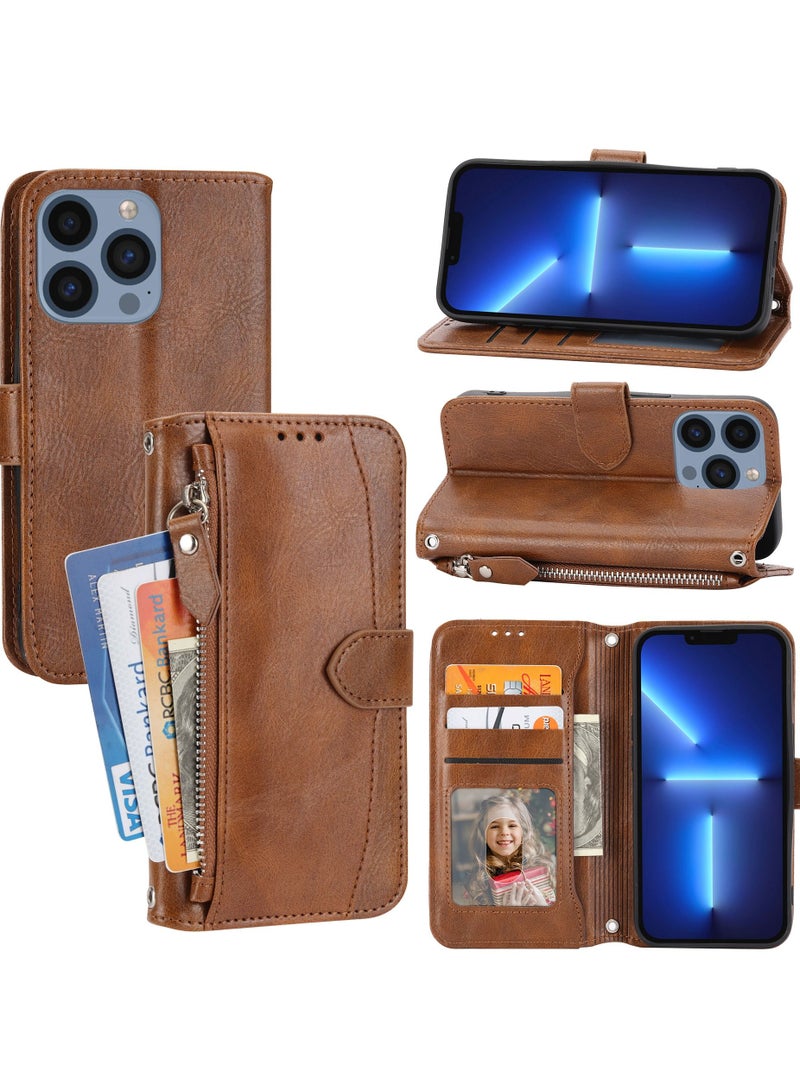 Suteni Flip Cover Leather Card Slots Phone Case for iPhone - Image 3