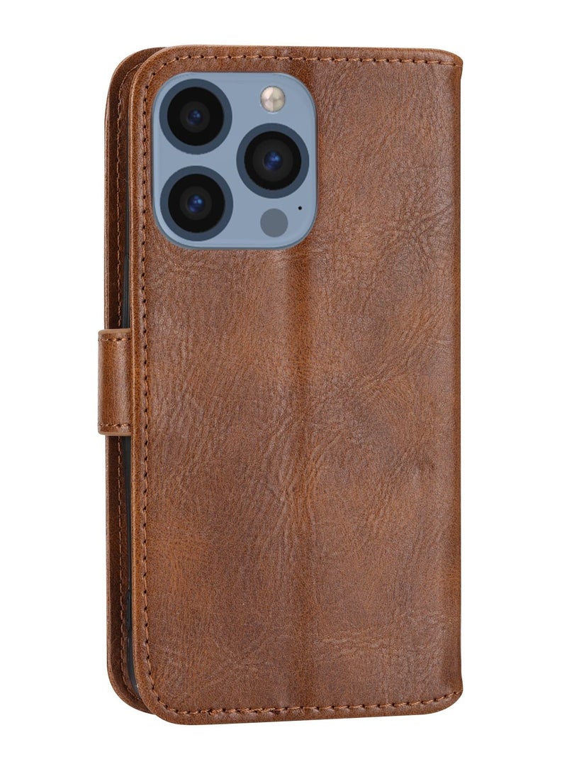 Suteni Flip Cover Leather Card Slots Phone Case for iPhone - Image 2