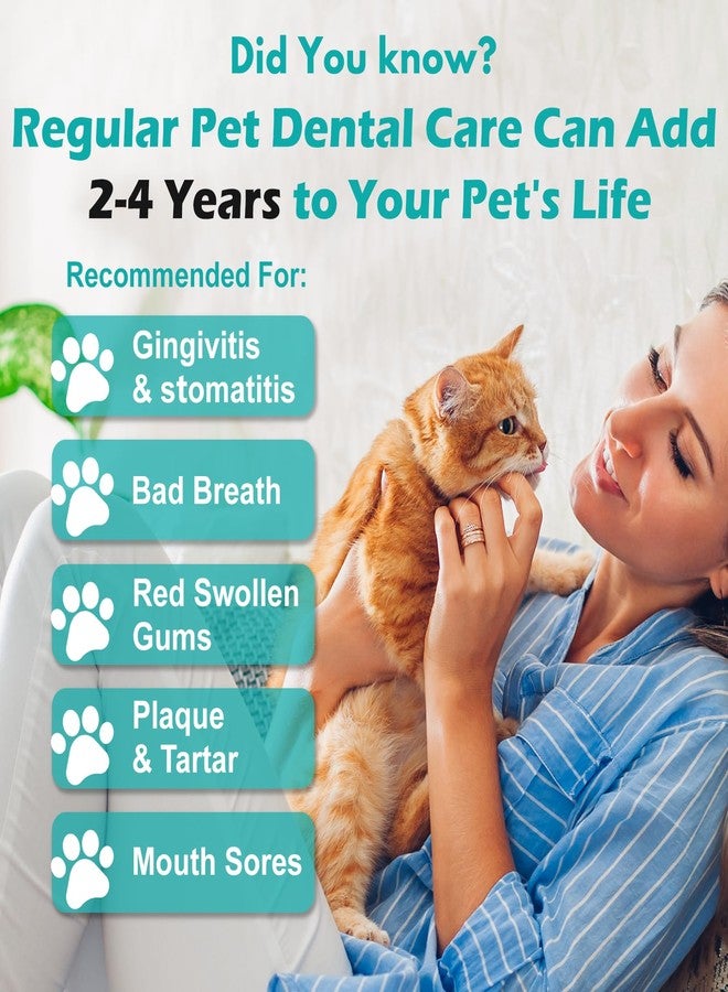 diytoolsman Cat Dental Care, Bad Breath, Stomatitis & Gingivitis Treatment for Cats, Cat Gum Disease Treatment, Cats Oral Health for Teeth, Gums, Mouth and Tartar, 400 Tiny Tablets - Image 4