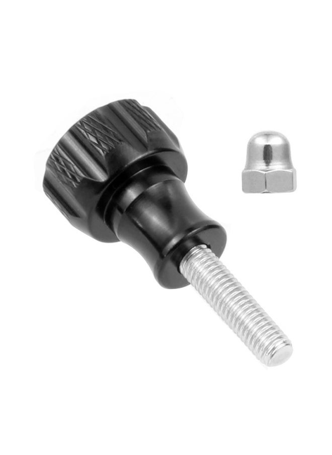 Generic Suitable For GoPro11/10 Insta360 X3/2 Motion Camera Long And Short Screw Aluminum Alloy Fixed Screw Wire-Color:Short Nut Black  - Image 1