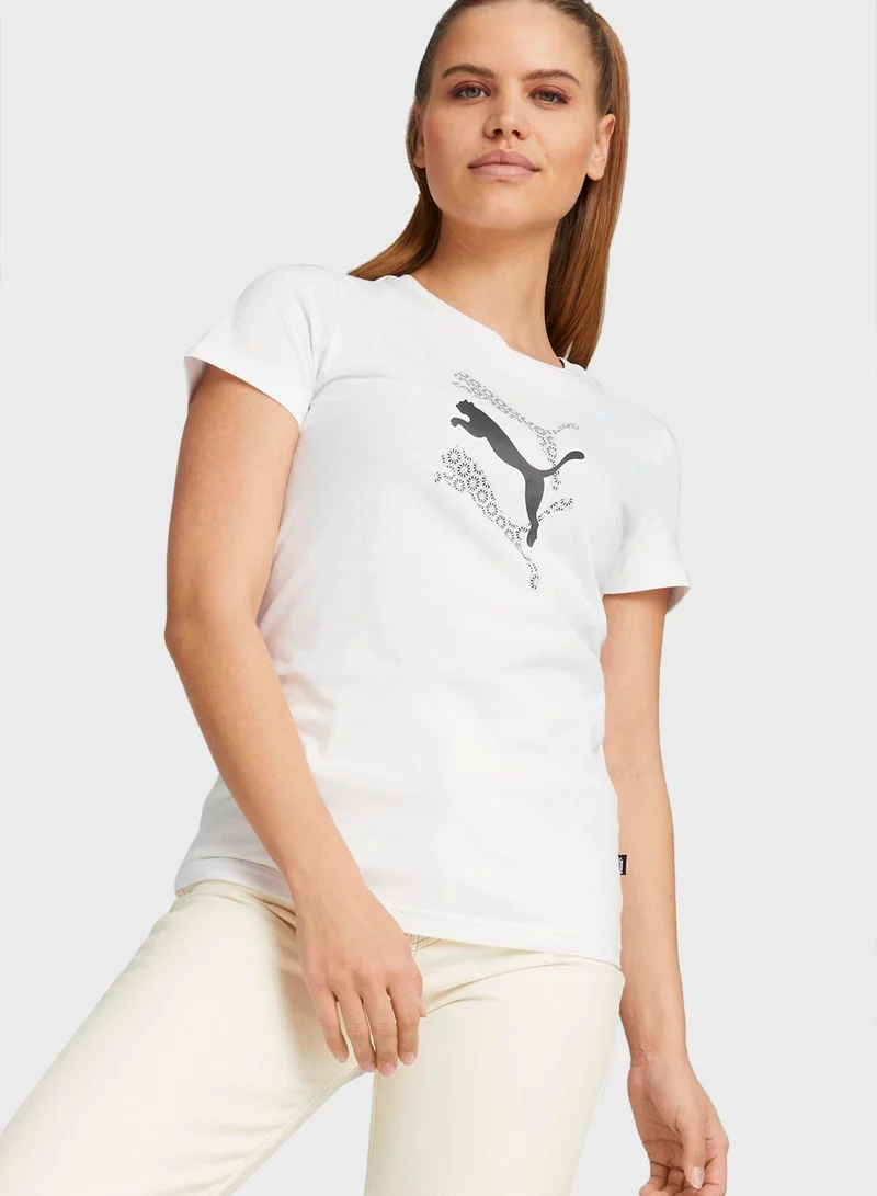 PUMA Graphics Laser Cut T-Shirt