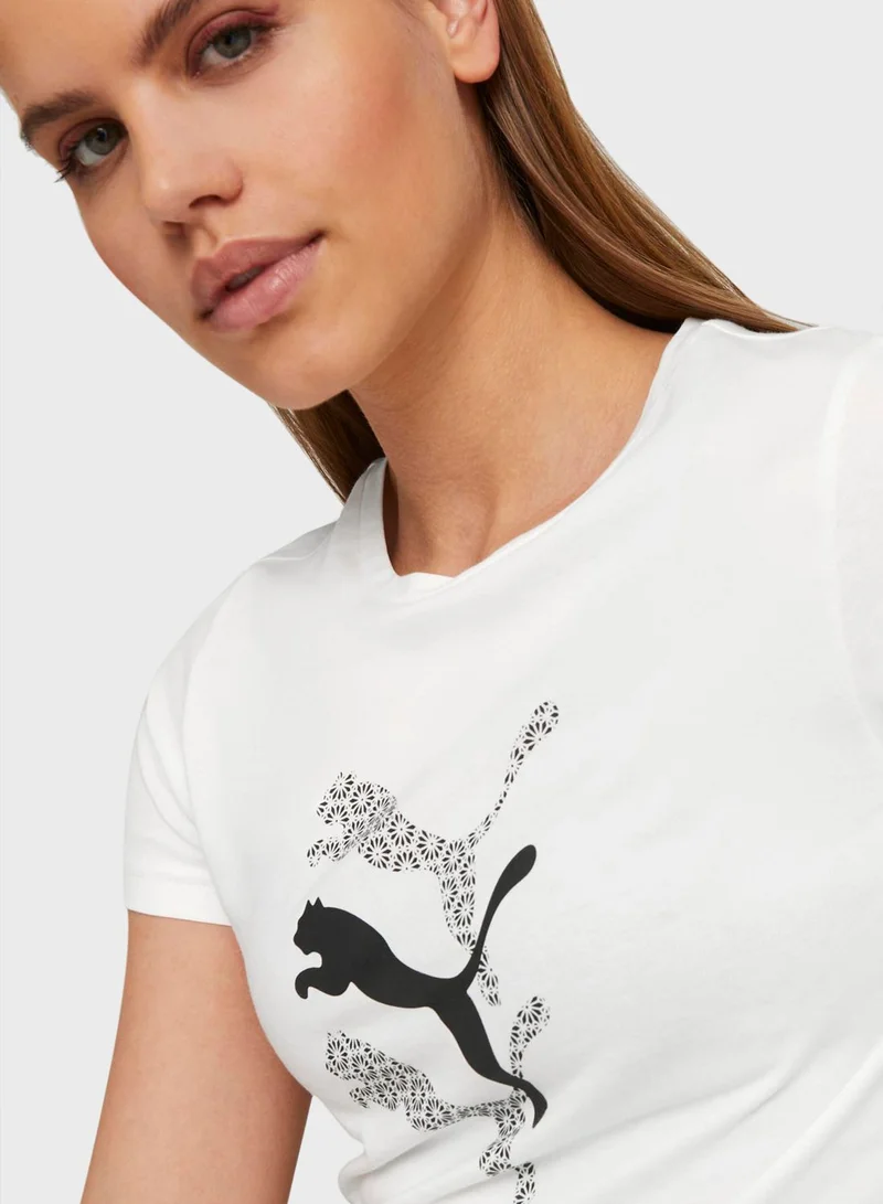 PUMA Graphics Laser Cut T-Shirt