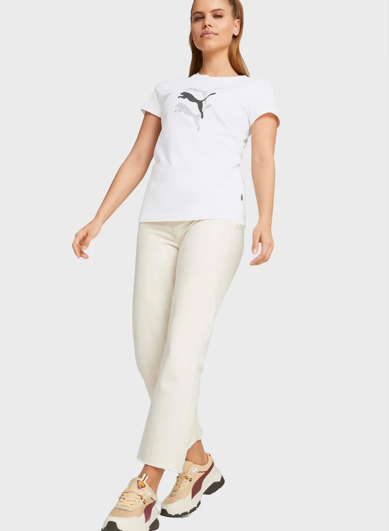 PUMA Graphics Laser Cut T-Shirt