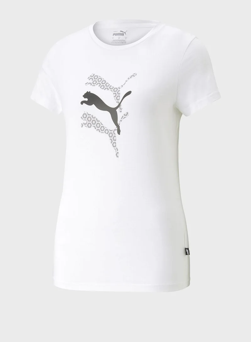 PUMA Graphics Laser Cut T-Shirt