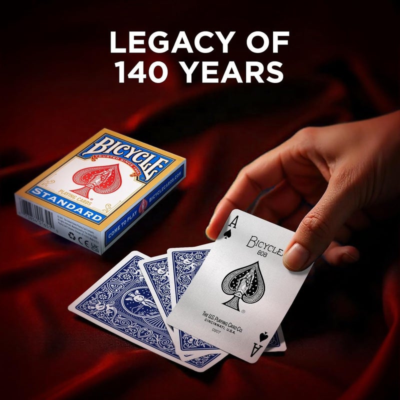 Bicycle لعبة ورق اللعب القياسية - عبوة من 2 لجميع الأعمار، ورق اللعب القياسي - عبوة من 2، للبالغين - Image 5