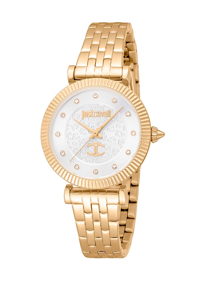 Just Cavalli جست كافالي ليدي أنليشد JC1L266M0025 - ساعة كوارتز نسائية من الفولاذ المقاوم للصدأ 3 عقارب - Image 1