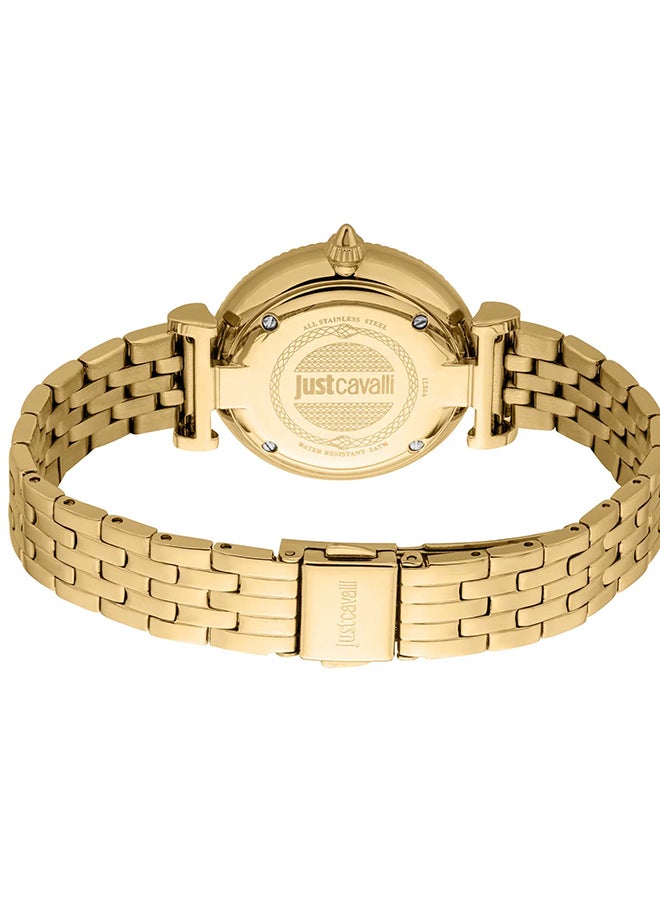 Just Cavalli جست كافالي ليدي أنليشد JC1L266M0025 - ساعة كوارتز نسائية من الفولاذ المقاوم للصدأ 3 عقارب - Image 3