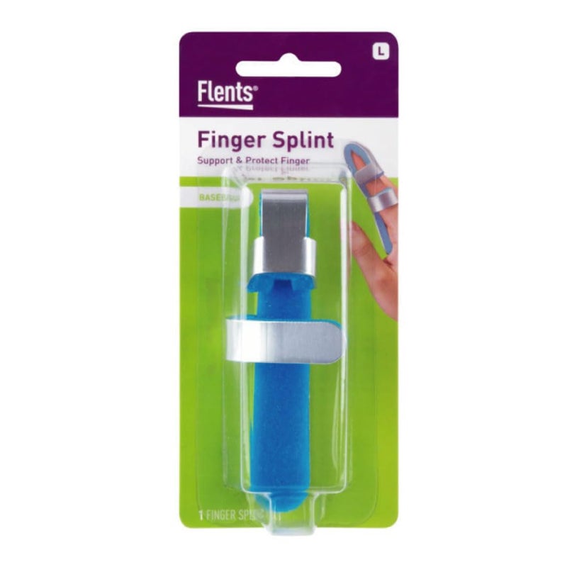 Flents Finger Splint Two Sided Insty Splint Large Supports Protects Injured Finger