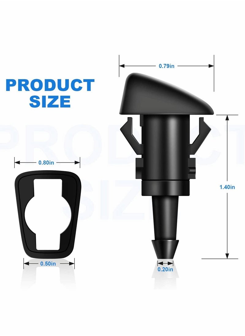 Y&D - Windshield Wiper Nozzles 2 Pack Premium Front Washer Nozzle Replacement for Chrysler/Dodge/Jeep/Ram Spray Jet Kit Replaces - Image 1