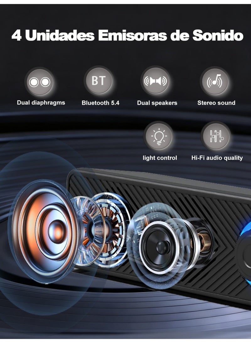 USB Soundbar Computer Speakers Gaming PC Speaker Phone Speaker, USB connection and Wireless Speaker BT 5.0 Connection - Image 2