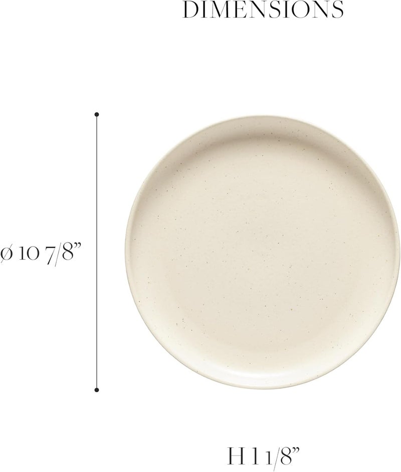 Casafina 18Piece Stoneware Place Setting Service for 6 with Cereal Bowls  Pacifica Collection Seed Grey Microwave  Dishwasher Safe - Image 5