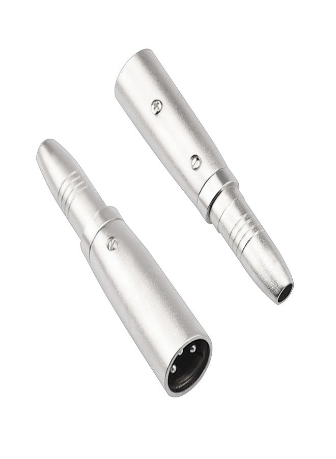 FNKTQL 2PCS XLR Male to 1/4 Inch 6.35mm Female Adapter, 3-Pin XLR Male to Quarter Inch Female Jack Socket Audio Adapters Compatible with Microphone, Stereo, Mixer - Image 1
