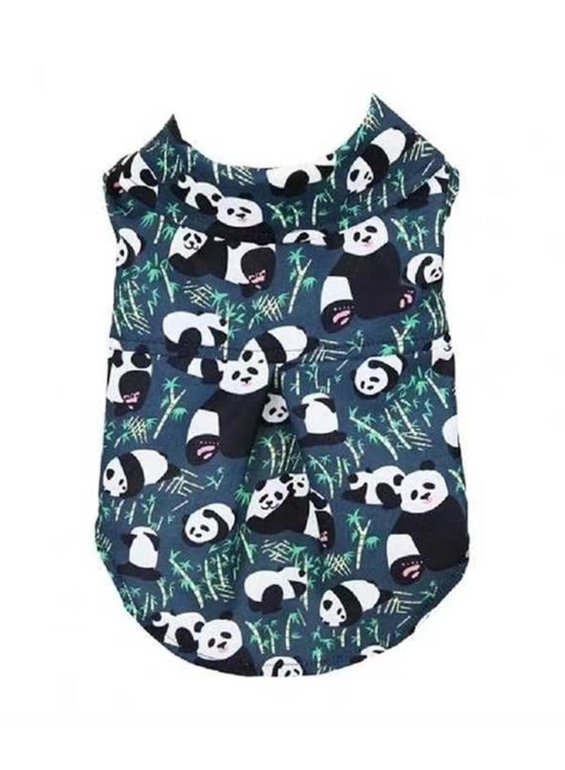 Excefore Cute Panda Dog Tee Shirts, Soft Cotton, Sleeveless, Casual Lightweight Dog Clothes, Perfect for Small Dogs, Boy or Girl, Pet T Shirt, Puppy Sweatshirt Apparel. - Image 1