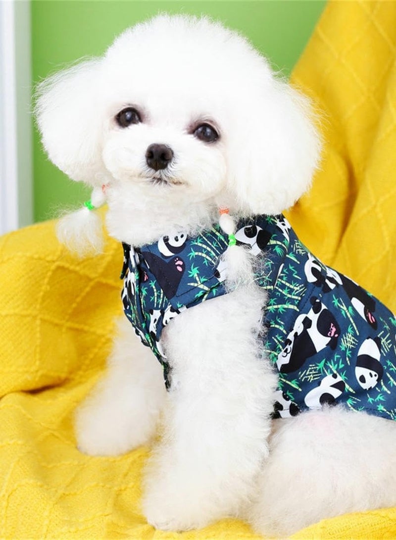 Excefore Cute Panda Dog Tee Shirts, Soft Cotton, Sleeveless, Casual Lightweight Dog Clothes, Perfect for Small Dogs, Boy or Girl, Pet T Shirt, Puppy Sweatshirt Apparel. - Image 2