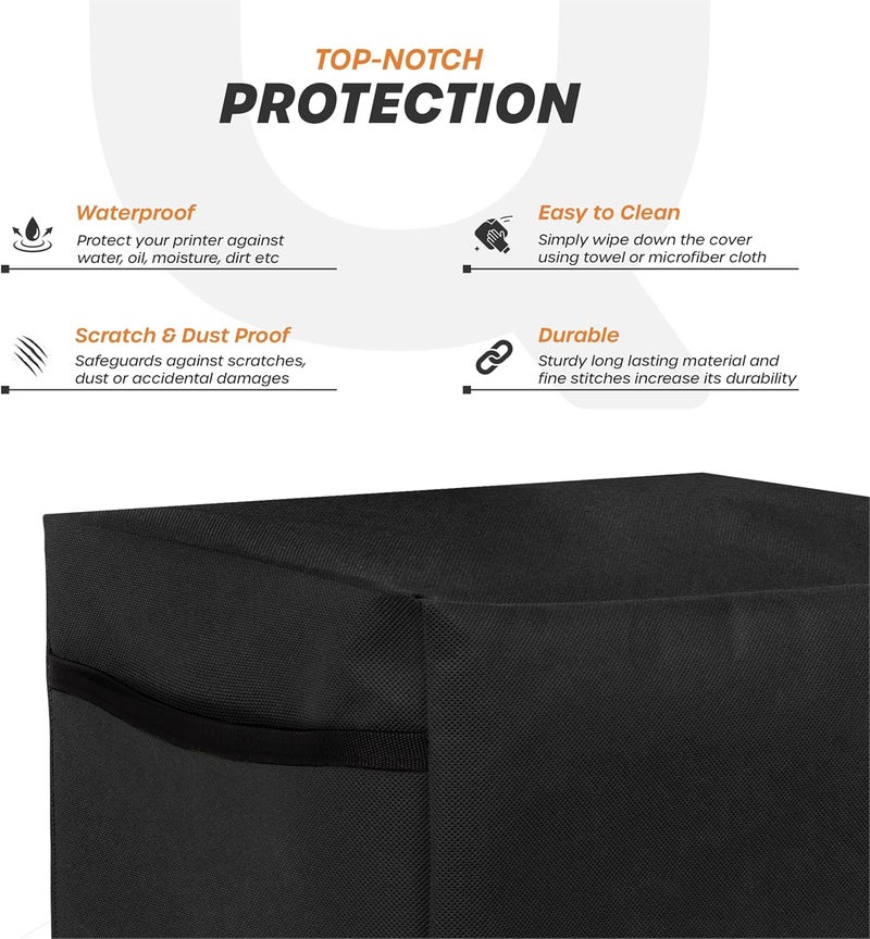 Cranique Dust Proof Printer Cover for HP Smart Tank All-in-One 580 / 581 / 585 (Black) - Image 2