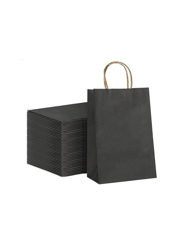 Generic Medium Gift Bags 20pcs Kraft Paper with Handle Colorful Bag for Holiday Wedding Birthday Party Favors Size (8.5x15x22cm) Multicolor  - Image 4