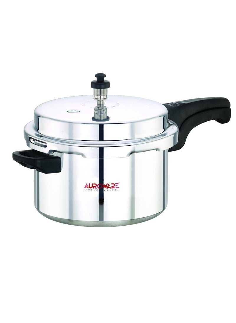 Auroware Auroware 7.5 Ltr Pressure Cooker Heavy Duty Aluminium with lid Strong Handle Save Energy Time Safety Valves Dishwasher safe - Image 1