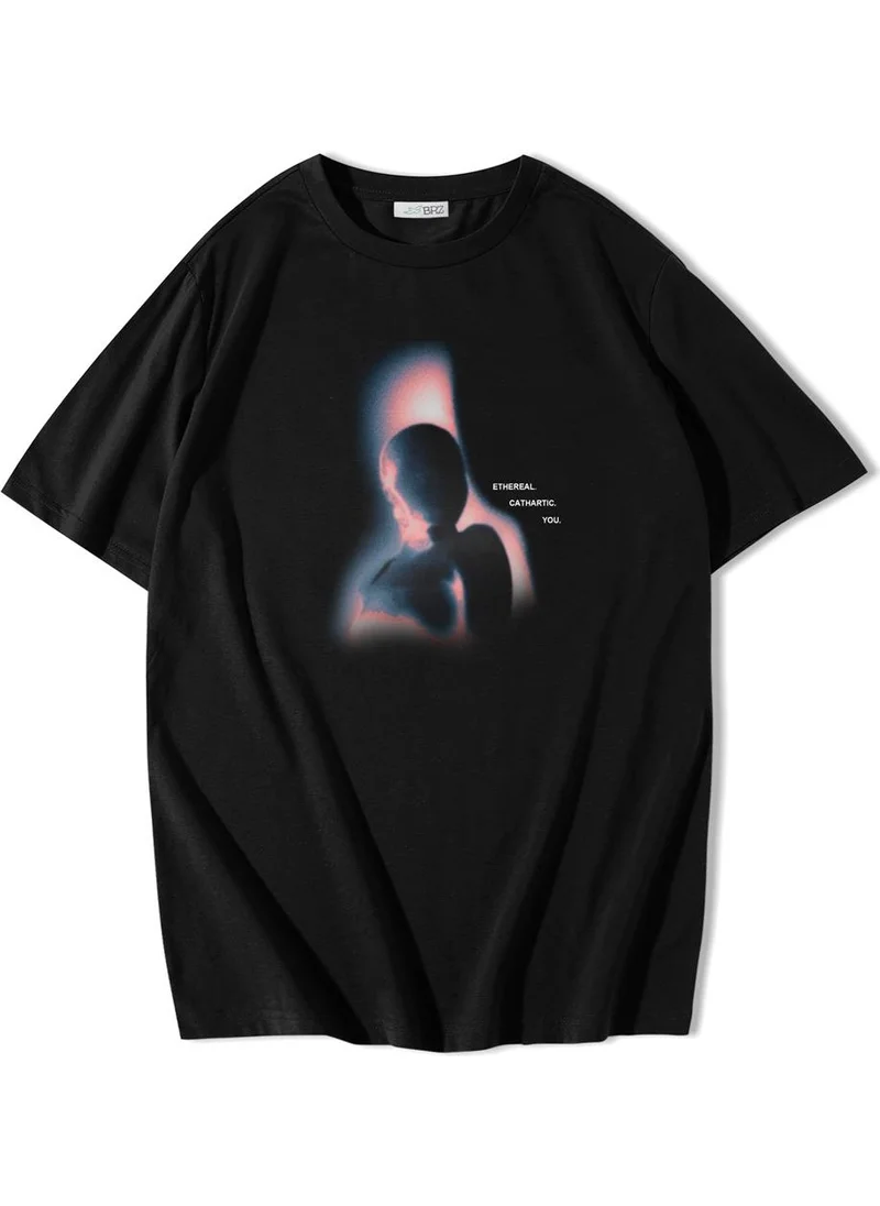 بي ار زد كولكشن Unisex Oversize Ethereal T-Shirt