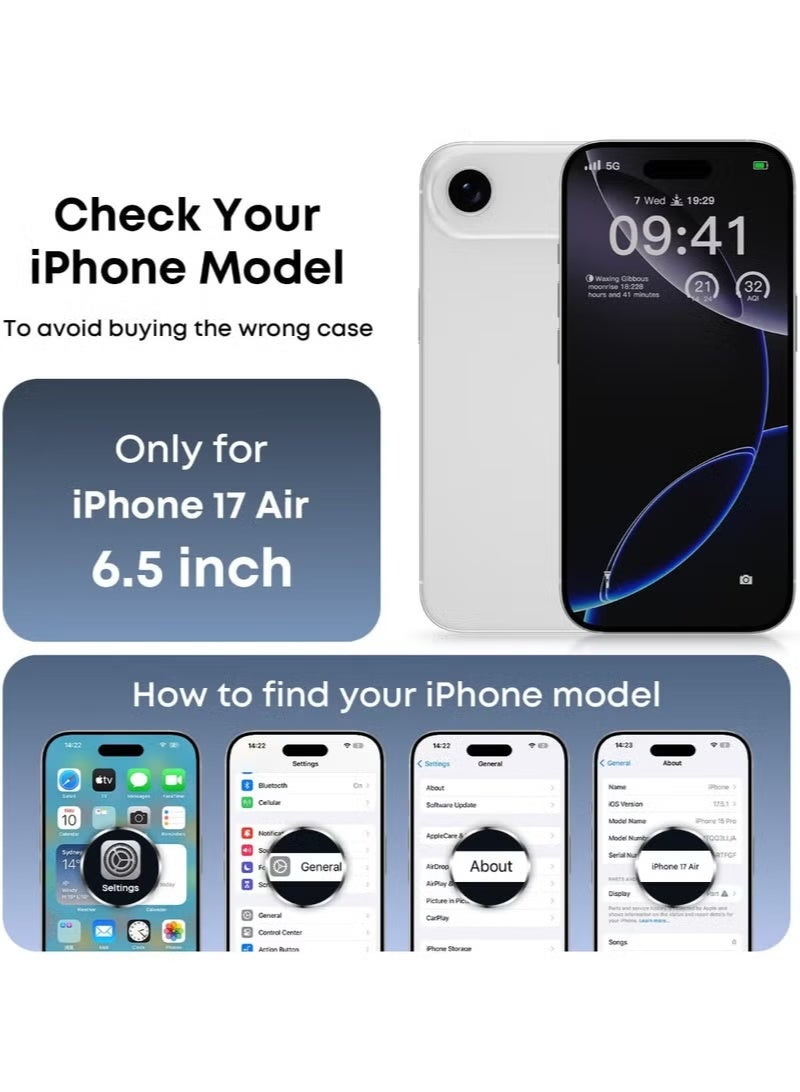 JAJEEK iPhone 17 Air Smooth Liquid Silicone Soft Cover with Microfiber Lining – Shockproof Protective Phone Case for iPhone 17 Air 6.5-Inch – Slim Fit Design with Anti-Fingerprint, Scratch-Resistant & Drop Protection Back Cover – Wireless Charging Compatible - Image 2