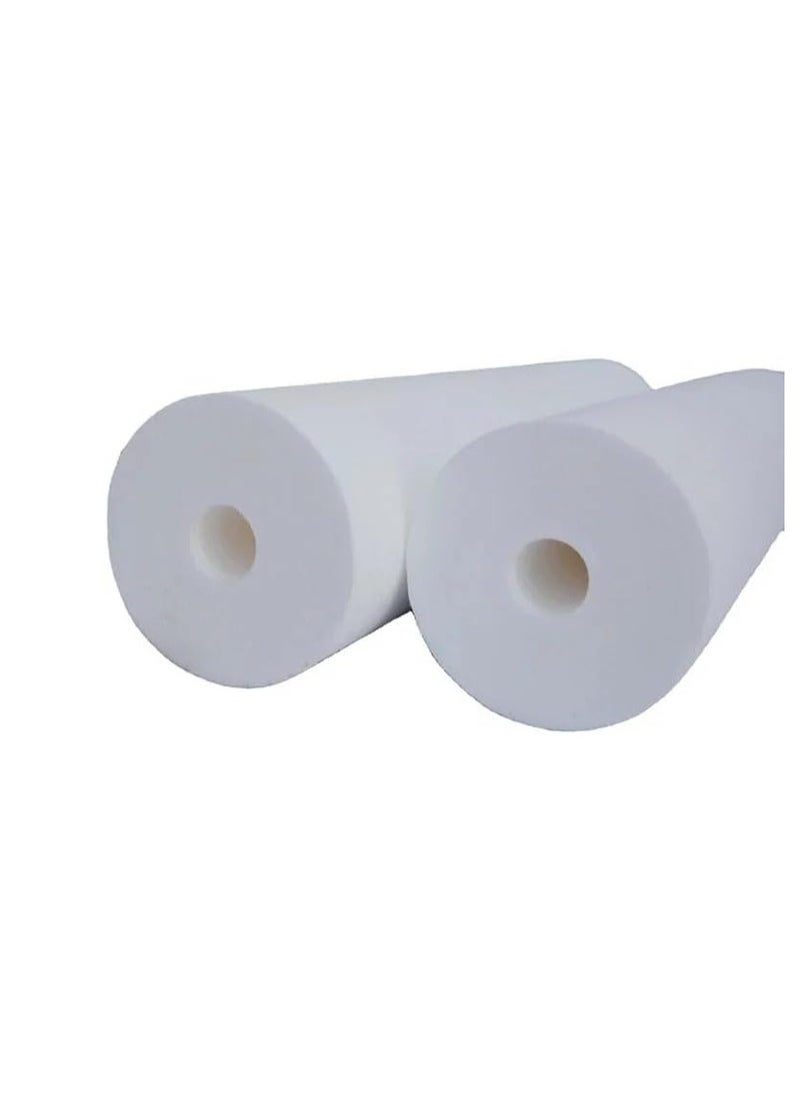 Generic - Jumbo 3-piece water purification filter, 2 cotton and 1 mesh, provides high filtration efficiency, as the cotton filter captures large particles such as sand and dirt, while the mesh filter removes fine impurities. - Image 1