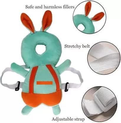 Kausbabi Baby Head Protector Cushion Plush Soft Multicolor Toy Early Learning Toy Fall Protection Helmet Baby Head Protector Child Adjustable Shoulder Strap - Image 3