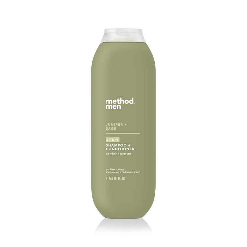 Method Men 2-in-1 Shampoo + Condtioner, Juniper + Sage, 14 Ounces - Image 1