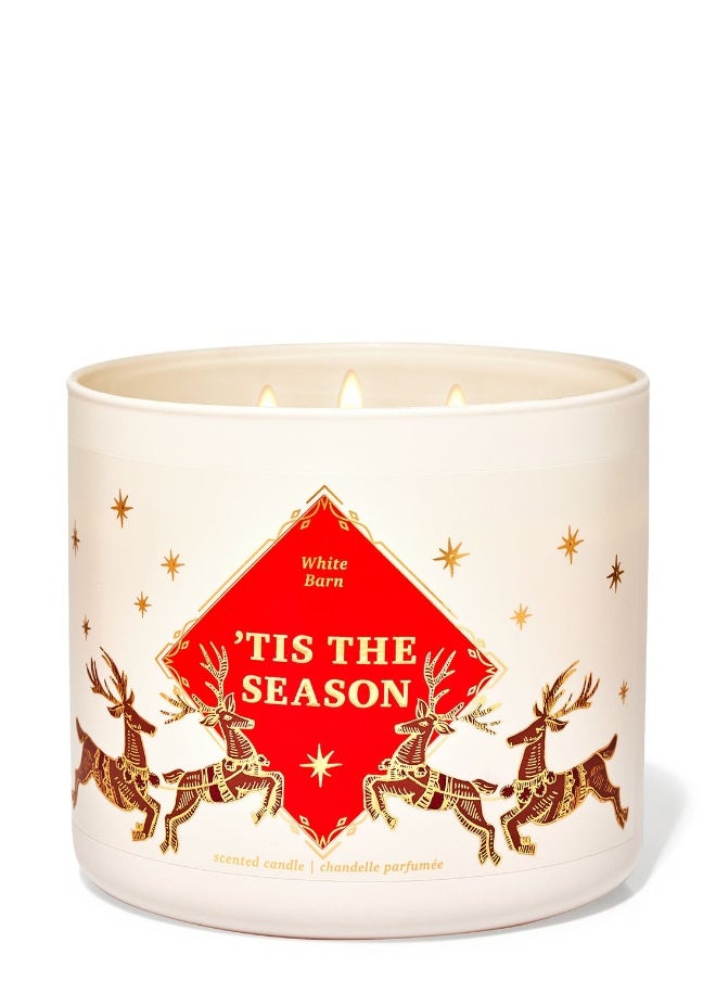 Bath & Body Works Tis the Season 3-Wick Candle 