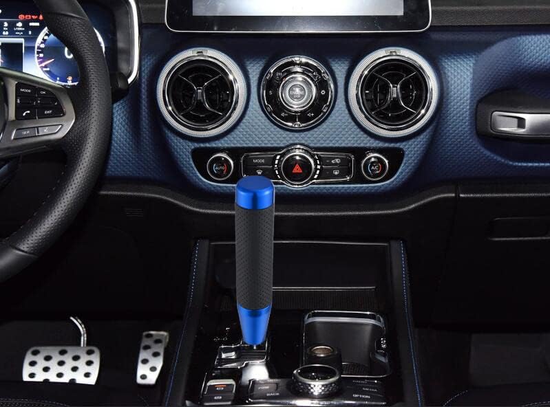 Abfer Tall Shift Knob Car Long Shifting Head Replace Weighted Gear Stick Shifter Knob Extension Fit Most Manual Automatic Transmission Vehicle, Blue - Image 3
