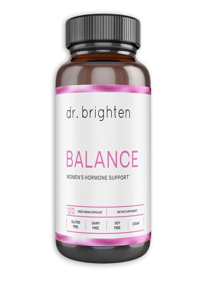 Dr. Brighten Balance - Hormone Balance for Women with Chasteberry and DIM - Targets Hormonal Acne, Period Issues, & PMS - Vegan, Non-GMO - Image 1