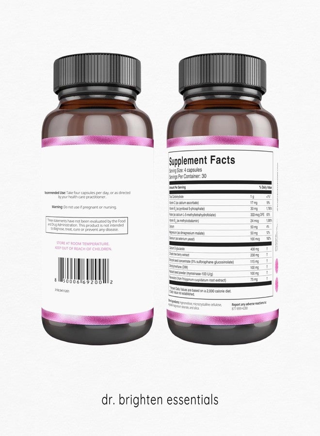 Dr. Brighten Balance - Hormone Balance for Women with Chasteberry and DIM - Targets Hormonal Acne, Period Issues, & PMS - Vegan, Non-GMO - Image 5