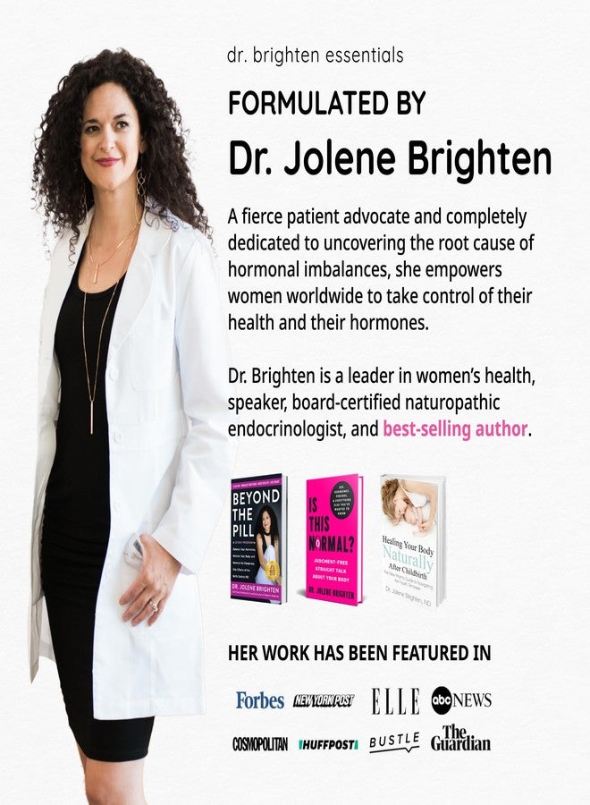 Dr. Brighten Balance - Hormone Balance for Women with Chasteberry and DIM - Targets Hormonal Acne, Period Issues, & PMS - Vegan, Non-GMO - Image 4