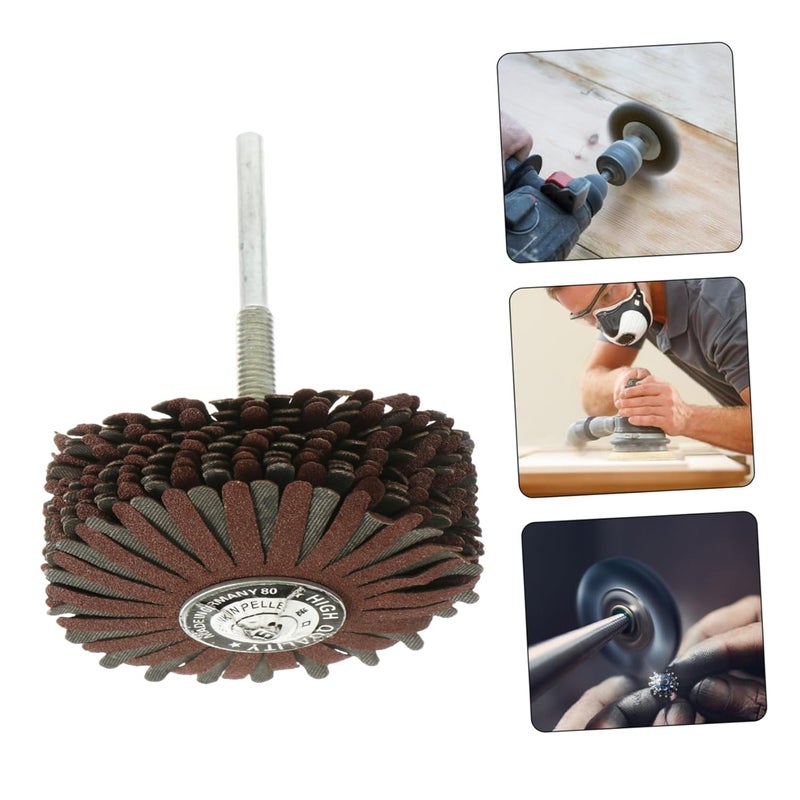 Cabilock Abrasive Polishing Wheel with Shank Grit for Wood Carving Furniture Grinding Buffing Polishing Tool Suitable for Metal Detailed Surface Finishing - Image 2