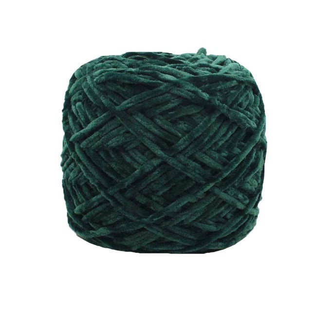 KNITTING CHENILLE VELVET YARN BULKY LUXURY POLYESTER FOR CROCHET HAT SCARF SWEATER SHAWL 8OZ250G