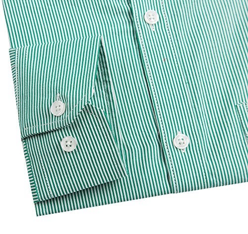 Double Pump Mens Button Down Shirts Cotton Long Sleeve Shirts Regular Fit(SL18B,L) - Image 3