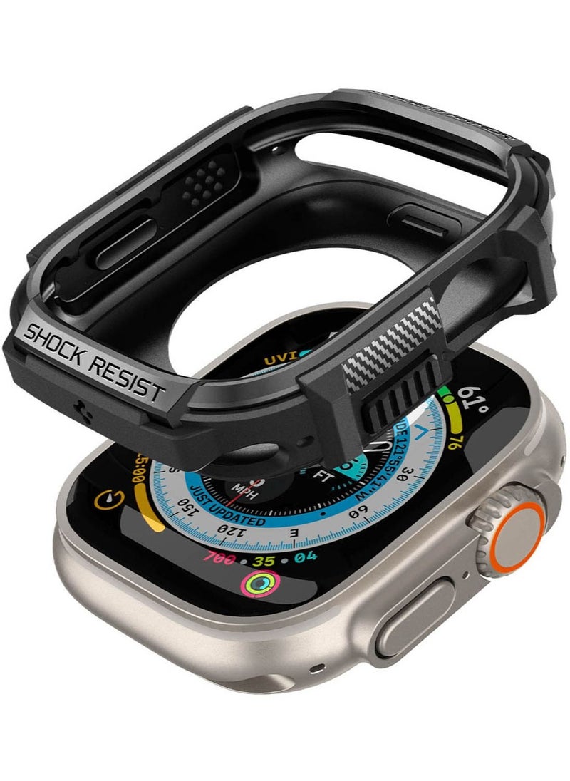 Spigen - Rugged Armor Apple Watch Ultra 2 Case / Apple Watch Ultra Case Cover 49mm - Matte Black - Image 1