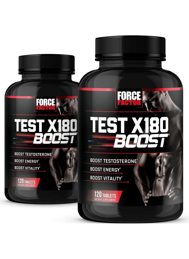 Force Factor Test X180 Boost Testosterone Booster and Energy Supplement for Men  - Image 1