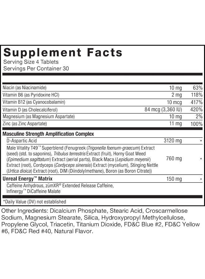 Test X180 Boost Testosterone Booster and Energy Supplement for Men