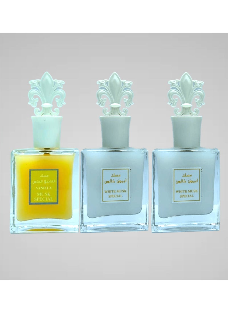 بيليزا عطور مجموعة الصبايا قطعه مسك الفانيلا الخاص و قطعتين مسك ابيض الخاص - Image 1