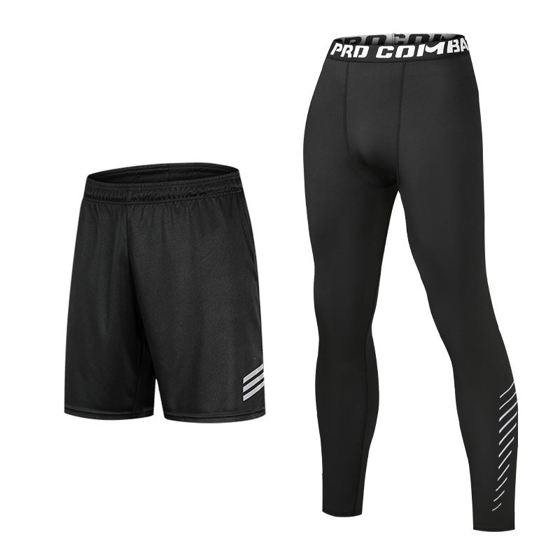 Leggings Men'S Quick-Drying High-Elastic Gym Shorts Sports Suit Running Clothes Training Clothes Basketball Bottoming Pants - Image 5