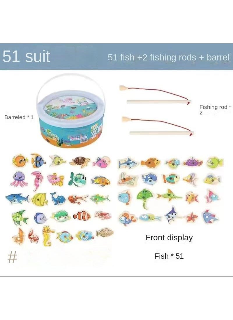 Y&D Children's Wooden Magnetic Fishing Toy  - Image 1