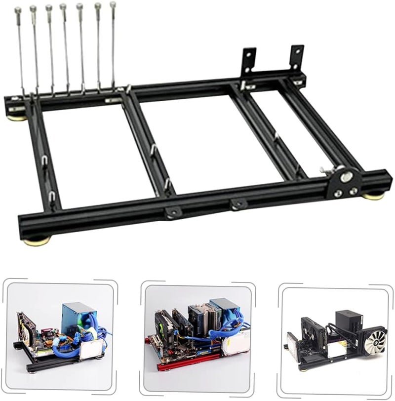 Jojofuny ATX Computer Case Bracket Supports Single ATX Power Supply SSD Optimized Heat Dissipation Organized Design - Image 4
