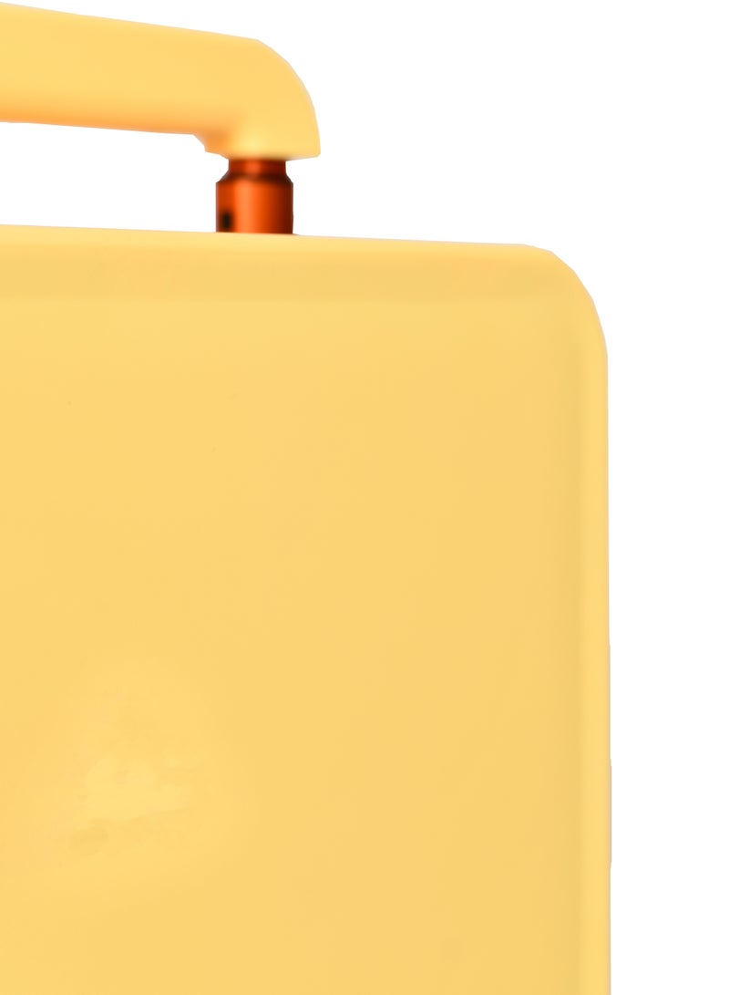 مورانو حقيبة سفر متينة للجنسين من Morano خفيفة الوزن، حقيبة باربع بعجلات دوارة مع قفل مدمج من TSA (أصفر Carry-On 20-Inch) مقاسات  طول 35 سم*عرض 21سم*إرتفاع 49سم - Image 4