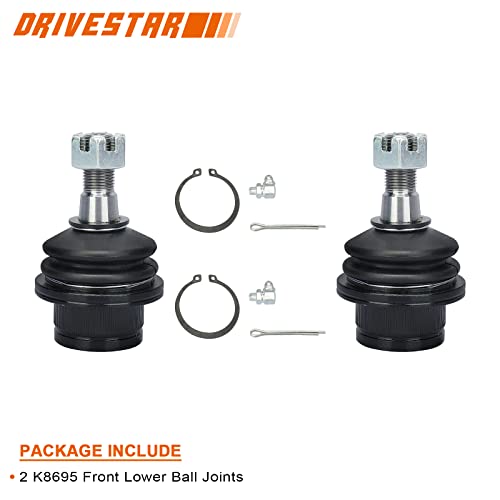 DRIVESTAR 14PCS Front Suspension Control Arm Kit, 1997 1998 1999 2000 2001 2002 2003 2004 for Ford F-150 F-250 Expedition, for Lincoln Navigator, K8728 K8726 K8695 K8772 K8700 ES3364 ES3365 K8739, 2WD - Image 3