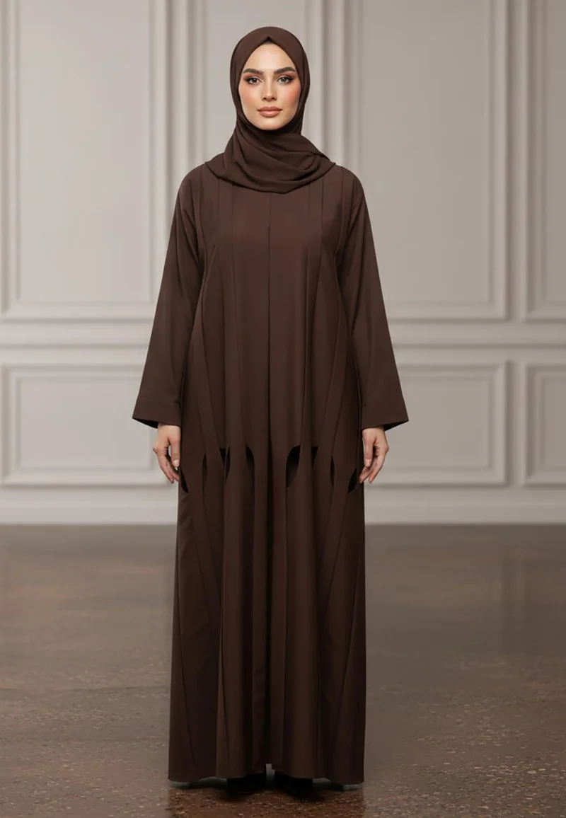 Geometric Panel Abaya-934