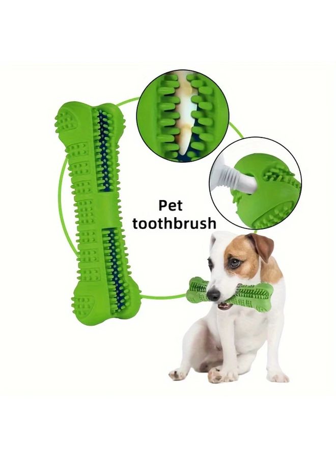 Blue Silicone Dog Toothbrush Toy Soft Durable Non Toxic Dental Care For Small And Medium Dogs Natural Teeth Cleaning Chew Stick - Image 1