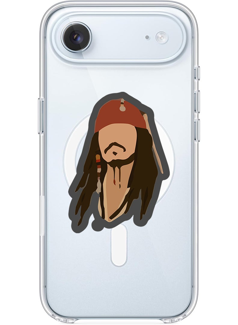 Theodor Magnetic Case for Apple iPhone 17 Air Compatible with MagSafe Wireless Charging, Shockproof Phone Bumper Cover - Pirate - Image 1